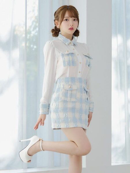 青と白の組み合わせが爽やか♡