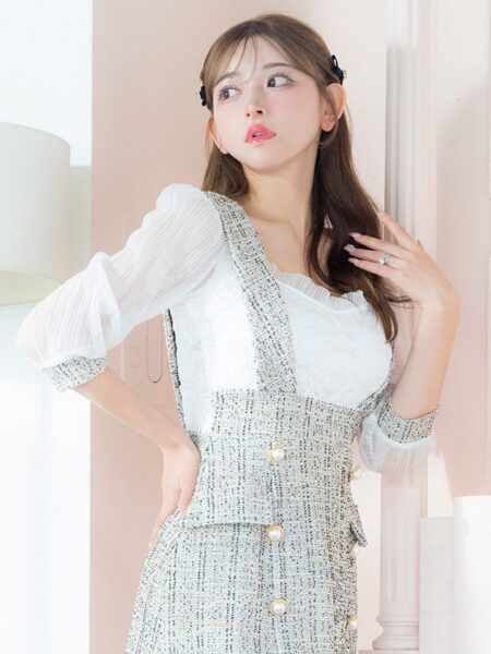 サロペ風のデザインがオシャレ♡