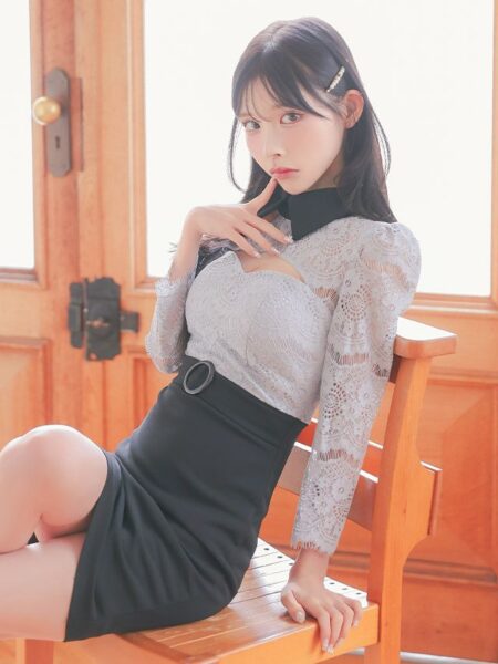 甘さと色気を兼ね備えたレースドレス♡