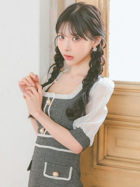 シアーレースが上品な雰囲気♡