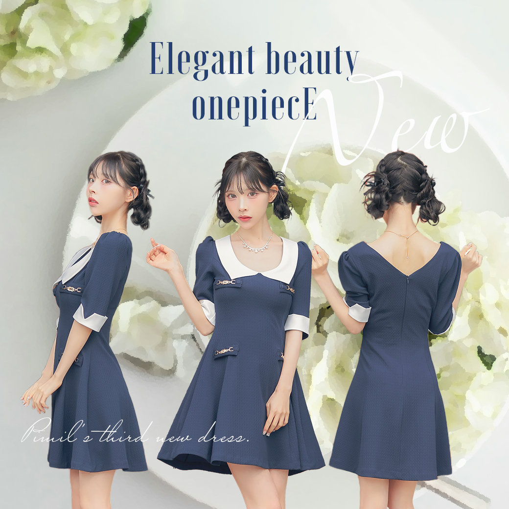 Elegant beauty onepiece♡