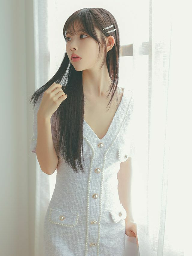 清楚でピュアな印象を叶えるホワイトドレス♡