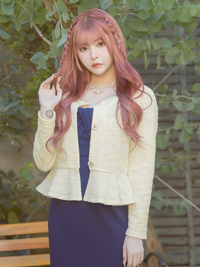 ナチュラルな可愛さ高まる韓国ガーリーカーディガン